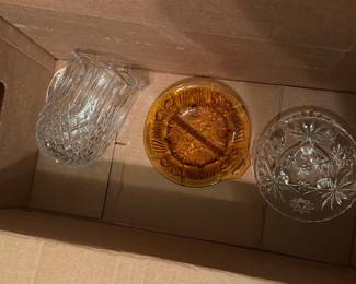 VINTAGE GLASS ITEMS