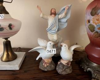DOVE AND JESUS FIGURES