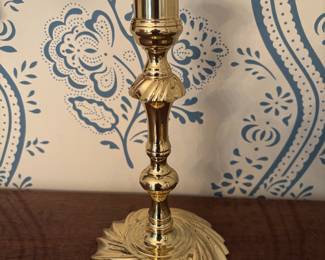 4 BRASS CANDLESTICKS BALDWIN