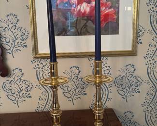 PAIR OF BALDWIN CANDLESTICKS
