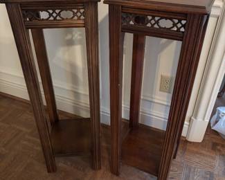 PAIR OF PEDESTAL BY LANE