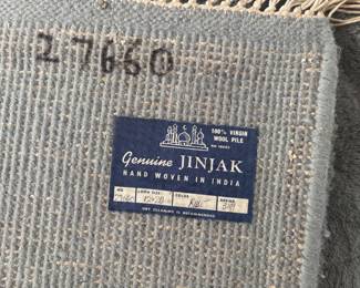 INFORMATION ON 20FT BY 12FT GENUINE JINJAK WOVEN IN INDIA