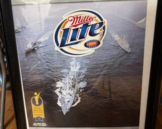 Military / Miller Light posters. 