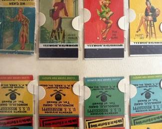 Vintage Omaha Pinup match book collections. 