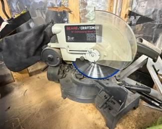 Small miter saw. 
