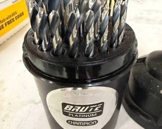 Brute Champion drill bits. Like new.
