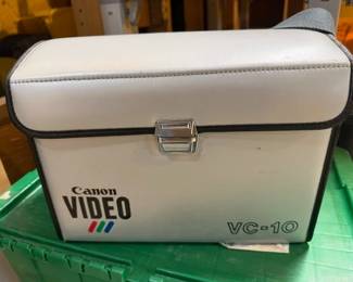 Vintage Cannon VC-10 video camera. 