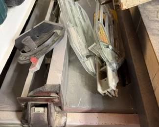 Job site table saw. 