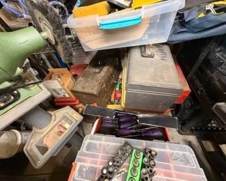 Tool boxes are full.