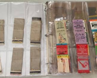 Collection of pin-up matchbooks. Buy them buy the sheet. 