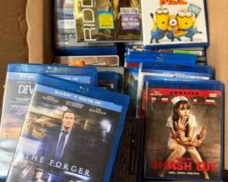 Another box full of Blue Ray movies. 