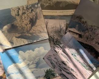 Vintage volcano photographs. Philippines. Disaster. 