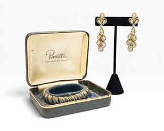 PANETTA Bracelet and Earring Set Original Box 