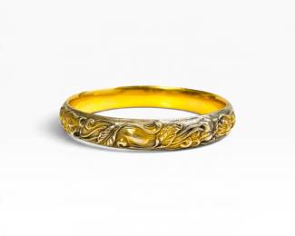 Turn of the Century GF Scroll Bangle Bracelet