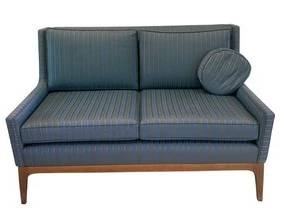 Mid-Century Modern Loveseat - Vintage Two-Seat Sofa, Measures about 51 x 33 x 31”