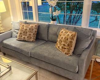 Ethan Allen sofa Monterey blue /Grey
