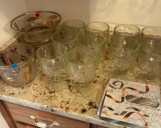 vintage glass sets