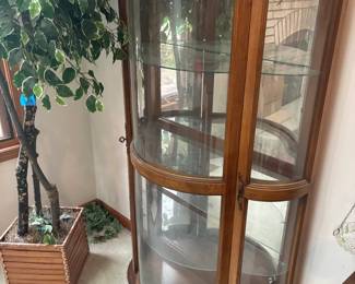 set of curio cabinets
