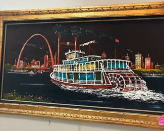 vintage velvet wall art