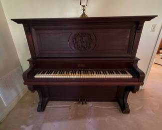 H35 - FREE! 1912 York piano by Weaver Organ & Piano Co. from York, PA. Measures 64.75" x 27.5" x 55.5"T. All keys work. Very heavy, bring help to move.