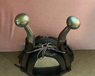 H55 - $95. Large Horse collar mirror. Measures 19.5" x 6" x 31" tall.
