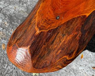 H74 - $85. Live Edge Wooden Bench.