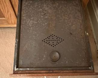 H26 - $450. Antique Hoosier "Ariel Handy Helper" Cabinet . Measures 40.5" x 26" x 67"T, top 12"D.