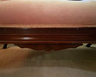 H38 - $150. Victorian fainting couch. Measures 72" x 26" x 37.5"T, floor to seat 18"T.