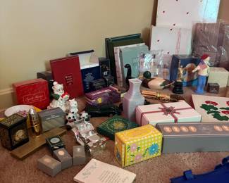 H72 - $100. Large AVON LOT. Lots new in box, some opened for display.