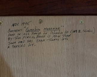 H6 - $25. Framed Modern Priscilla magazine from March 1927. Measures 17" x 20.5"T.