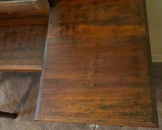 H21 -$40. Vanity with Swing Mirror. Measures 43.5" x 18" x 65"T, floor to vanity top 30.5"T.