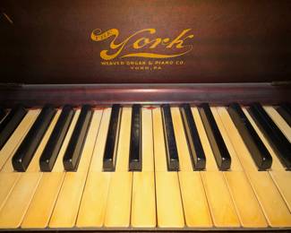 H35 - FREE! 1912 York piano by Weaver Organ & Piano Co. from York, PA. Measures 64.75" x 27.5" x 55.5"T. All keys work. Very heavy, bring help to move.