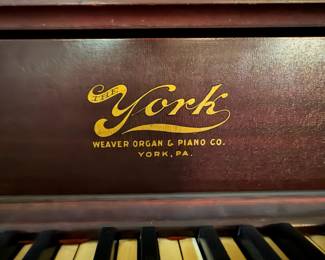 H35 - FREE! 1912 York piano by Weaver Organ & Piano Co. from York, PA. Measures 64.75" x 27.5" x 55.5"T. All keys work. Very heavy, bring help to move.