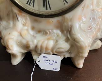 H46 - $60. MCM "Vomit" Clock. Measures 13.5" tall.