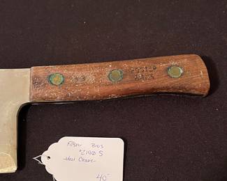 H59 - $40. Foster Bros. #2190S Meat Cleaver.