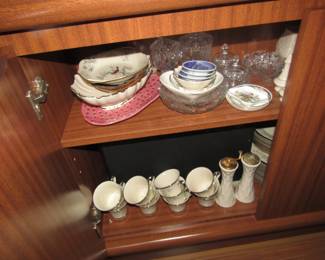 Lenox, crystal, salt & pepper shakers