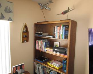 books, boat shelf