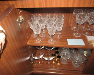 crystal wine glasses and goblets
