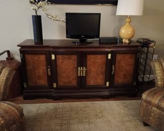 Buffet with Brass Accents