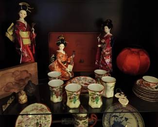Tea Set and Oyama ningyo