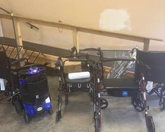 Walkers, wheelchairs