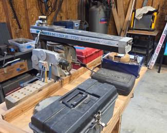 Saw, hammers, tool boxes