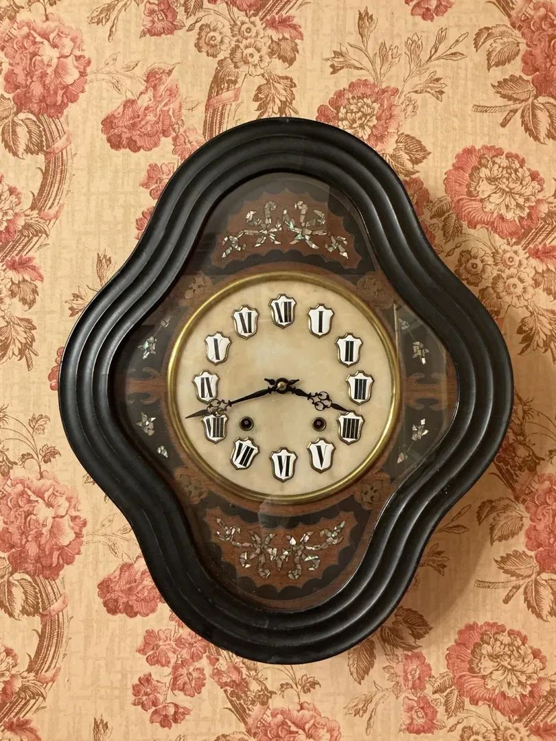 19th Century French Napoleon III Wall Clock