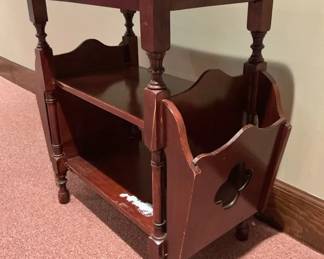 Wooden Magazine Stand