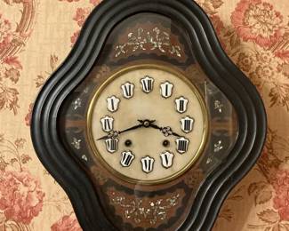 19th Century French Napoleon III Wall Clock