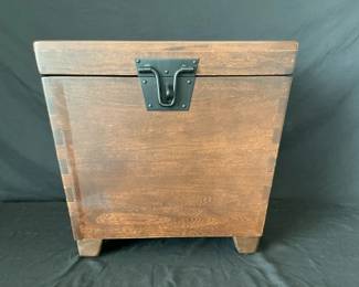 Wooden Storage End Table