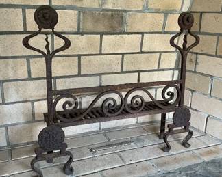 Rustic Outdoor Fireplace Grate
