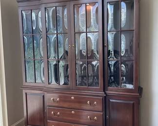 Ethan Allen Two Piece Hutch