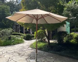 Wooden Pole Patio Umbrella