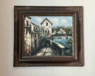 Italian Canal Painting